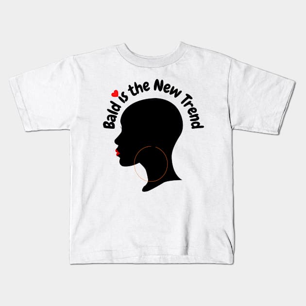 Africa Bald Fashion design ladies Kids T-Shirt by Murmurshi